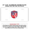 6 X 12 Full Size Aluminum License Plate for Cars and Trucks  Thumbnail