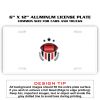 6 X 12 Full Size Aluminum License Plate for Cars and Trucks  Thumbnail