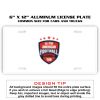 6 X 12 Full Size Aluminum License Plate for Cars and Trucks  Thumbnail
