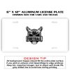 6 X 12 Full Size Aluminum License Plate for Cars and Trucks  Thumbnail