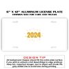 6 X 12 Full Size Aluminum License Plate for Cars and Trucks  Thumbnail