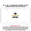 6 X 12 Full Size Aluminum License Plate for Cars and Trucks  Thumbnail