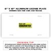 6 X 12 Full Size Aluminum License Plate for Cars and Trucks  Thumbnail