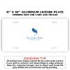 6 X 12 Full Size Aluminum License Plate for Cars and Trucks  Thumbnail