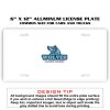 6 X 12 Full Size Aluminum License Plate for Cars and Trucks  Thumbnail