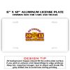 6 X 12 Full Size Aluminum License Plate for Cars and Trucks  Thumbnail