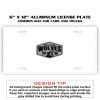 6 X 12 Full Size Aluminum License Plate for Cars and Trucks  Thumbnail