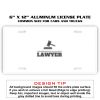 6 X 12 Full Size Aluminum License Plate for Cars and Trucks  Thumbnail