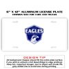 6 X 12 Full Size Aluminum License Plate for Cars and Trucks  Thumbnail