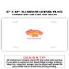 6 X 12 Full Size Aluminum License Plate for Cars and Trucks  Thumbnail