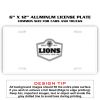 6 X 12 Full Size Aluminum License Plate for Cars and Trucks  Thumbnail
