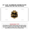 6 X 12 Full Size Aluminum License Plate for Cars and Trucks  Thumbnail