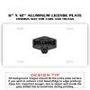 6 X 12 Full Size Aluminum License Plate for Cars and Trucks  Thumbnail