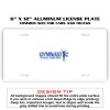 6 X 12 Full Size Aluminum License Plate for Cars and Trucks  Thumbnail