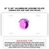 6 X 12 Full Size Aluminum License Plate for Cars and Trucks  Thumbnail