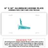 6 X 12 Full Size Aluminum License Plate for Cars and Trucks  Thumbnail
