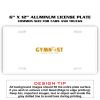 6 X 12 Full Size Aluminum License Plate for Cars and Trucks  Thumbnail