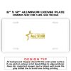 6 X 12 Full Size Aluminum License Plate for Cars and Trucks  Thumbnail