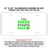 6 X 12 Full Size Aluminum License Plate for Cars and Trucks  Thumbnail