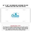 6 X 12 Full Size Aluminum License Plate for Cars and Trucks  Thumbnail