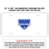 6 X 12 Full Size Aluminum License Plate for Cars and Trucks  Thumbnail