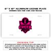 6 X 12 Full Size Aluminum License Plate for Cars and Trucks  Thumbnail