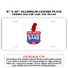 6 X 12 Full Size Aluminum License Plate for Cars and Trucks  Thumbnail