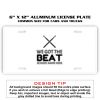 6 X 12 Full Size Aluminum License Plate for Cars and Trucks  Thumbnail