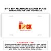 6 X 12 Full Size Aluminum License Plate for Cars and Trucks  Thumbnail