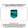 6 X 12 Full Size Aluminum License Plate for Cars and Trucks  Thumbnail