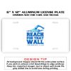 6 X 12 Full Size Aluminum License Plate for Cars and Trucks  Thumbnail