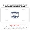 6 X 12 Full Size Aluminum License Plate for Cars and Trucks  Thumbnail