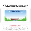 6 X 12 Full Size Aluminum License Plate for Cars and Trucks  Thumbnail