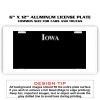 6 X 12 Full Size Aluminum License Plate for Cars and Trucks  Thumbnail