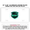 6 X 12 Full Size Aluminum License Plate for Cars and Trucks  Thumbnail
