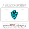 6 X 12 Full Size Aluminum License Plate for Cars and Trucks  Thumbnail