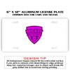 6 X 12 Full Size Aluminum License Plate for Cars and Trucks  Thumbnail