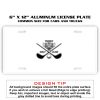 6 X 12 Full Size Aluminum License Plate for Cars and Trucks  Thumbnail
