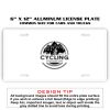 6 X 12 Full Size Aluminum License Plate for Cars and Trucks  Thumbnail