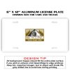 6 X 12 Full Size Aluminum License Plate for Cars and Trucks  Thumbnail