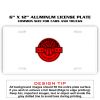 6 X 12 Full Size Aluminum License Plate for Cars and Trucks  Thumbnail