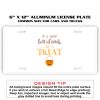6 X 12 Full Size Aluminum License Plate for Cars and Trucks  Thumbnail
