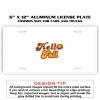 6 X 12 Full Size Aluminum License Plate for Cars and Trucks  Thumbnail