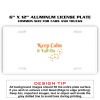 6 X 12 Full Size Aluminum License Plate for Cars and Trucks  Thumbnail