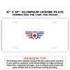 6 X 12 Full Size Aluminum License Plate for Cars and Trucks  Thumbnail