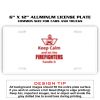 6 X 12 Full Size Aluminum License Plate for Cars and Trucks  Thumbnail