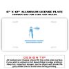 6 X 12 Full Size Aluminum License Plate for Cars and Trucks  Thumbnail