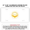 6 X 12 Full Size Aluminum License Plate for Cars and Trucks  Thumbnail