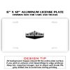 6 X 12 Full Size Aluminum License Plate for Cars and Trucks  Thumbnail