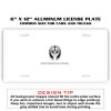 6 X 12 Full Size Aluminum License Plate for Cars and Trucks  Thumbnail